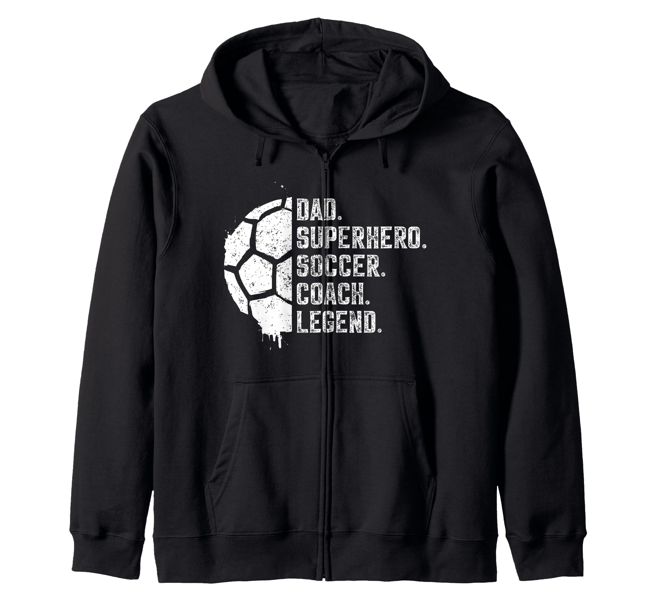 Dad Superhero Soccer Coach Legend Gift Hoodie - Unique Graphic for Adults - T-Shirt, Sweatshirt, Hoodie
