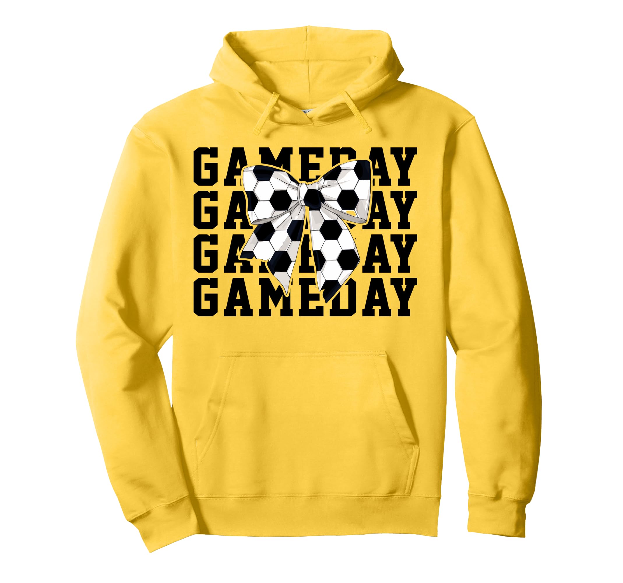Soccer Lover Coquette Bow Game Day Funny Hoodie - Graphic Print Unisex - T-Shirt, Sweatshirt, Hoodie
