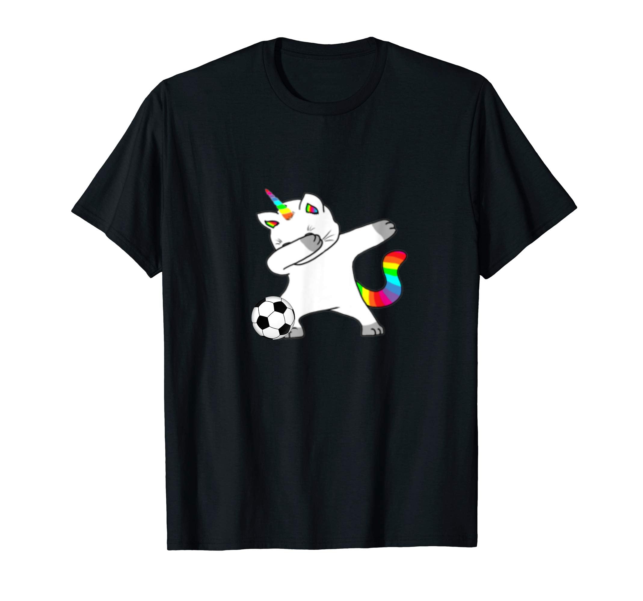 Cat Unicorn Caticorn Play Soccer T-Shirt - Custom Art Print for Adults - T-Shirt, Sweatshirt, Hoodie