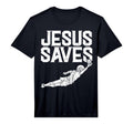 Jesus Saves Soccer Football Goalie Sport T-Shirt - Streetwear Style Unisex - T-Shirt, Sweatshirt, Hoodie