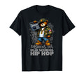 Raised Old School Hip Hop Teddy Bear T-Shirt - Graphic Print for Adults - T-Shirt, Sweatshirt, Hoodie