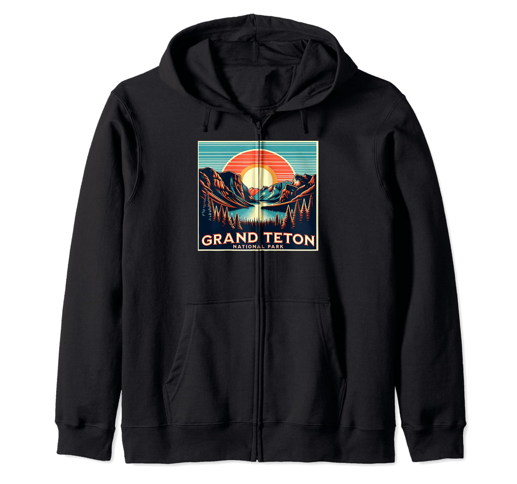 Grand Teton National Park Wyoming T-Shirt - Minimalist Print for Adults - T-Shirt, Sweatshirt, Hoodie