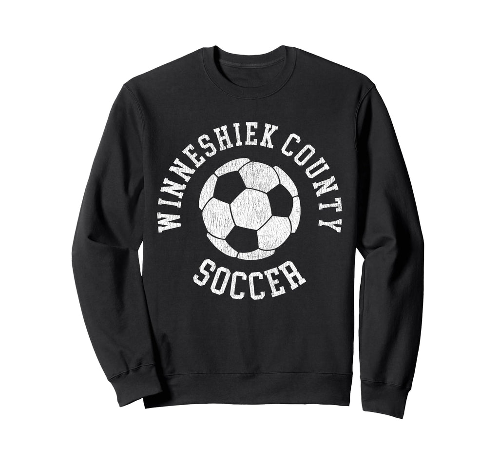 Winneshiek County Soccer Distressed 90S Sweatshirt - Graphic Print Unisex - T-Shirt, Sweatshirt, Hoodie