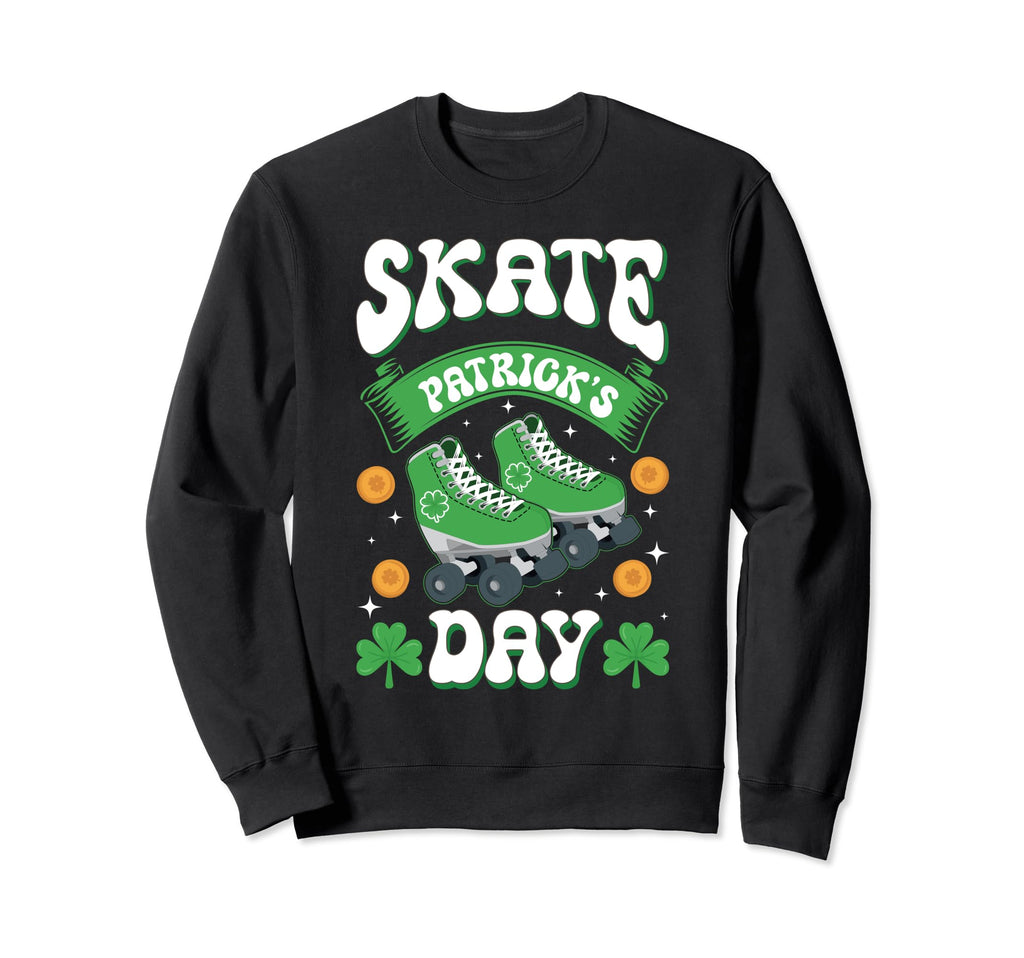 70S Roller Skates St Patricks Day Sweatshirt - Minimalist Print for Adults - T-Shirt, Sweatshirt, Hoodie