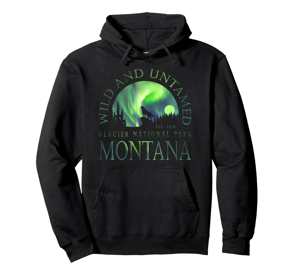 Montana Glacier National Park Northern Hoodie - Trendy Graphic Men Women - T-Shirt, Sweatshirt, Hoodie