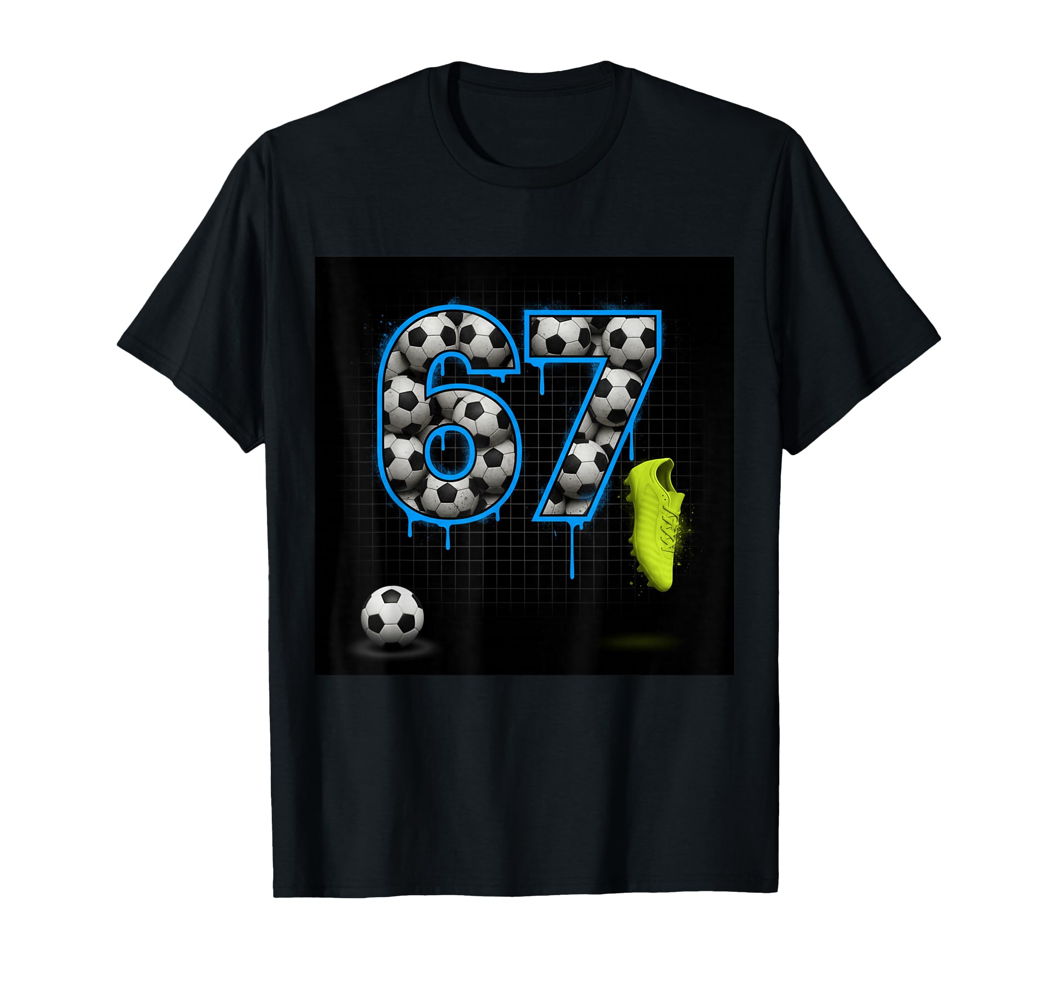 67 Soccer Ball Goalie Net Gloves T-Shirt - Casual Everyday Wear for Adults - T-Shirt, Sweatshirt, Hoodie