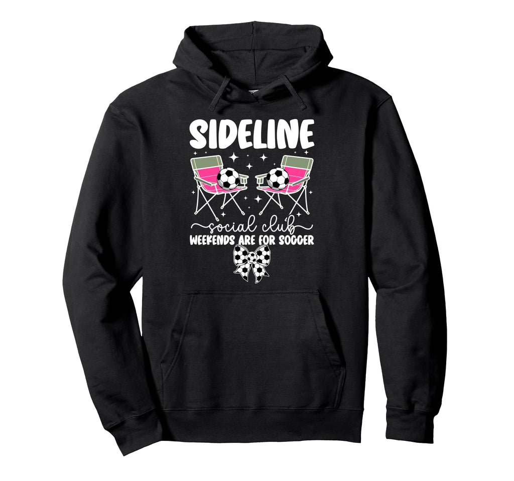 Weekends Are Soccer Mom Soccer Player Hoodie - Graphic Print for Adults - T-Shirt, Sweatshirt, Hoodie
