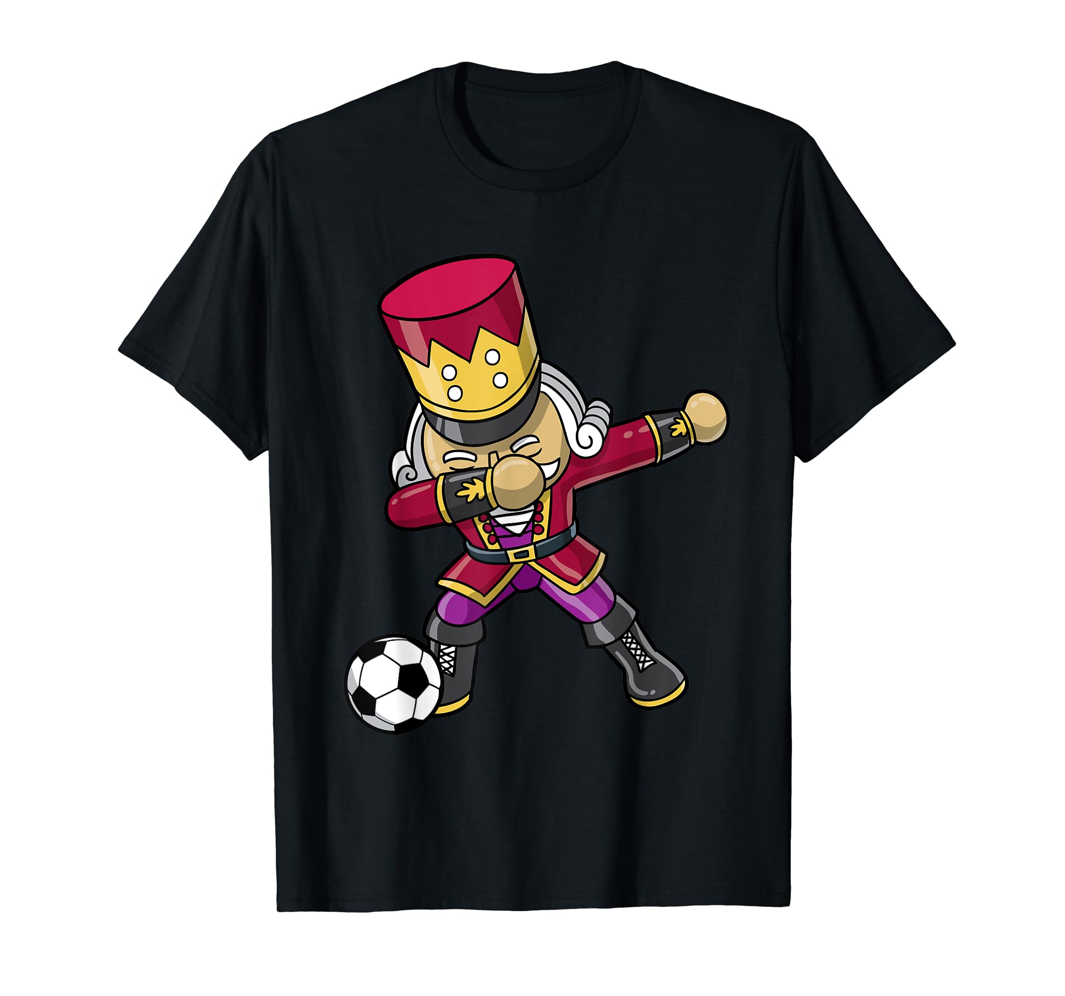 Nutcracker Dabbing Soccer Player Team T-Shirt - Graphic Print for Adults - T-Shirt, Sweatshirt, Hoodie