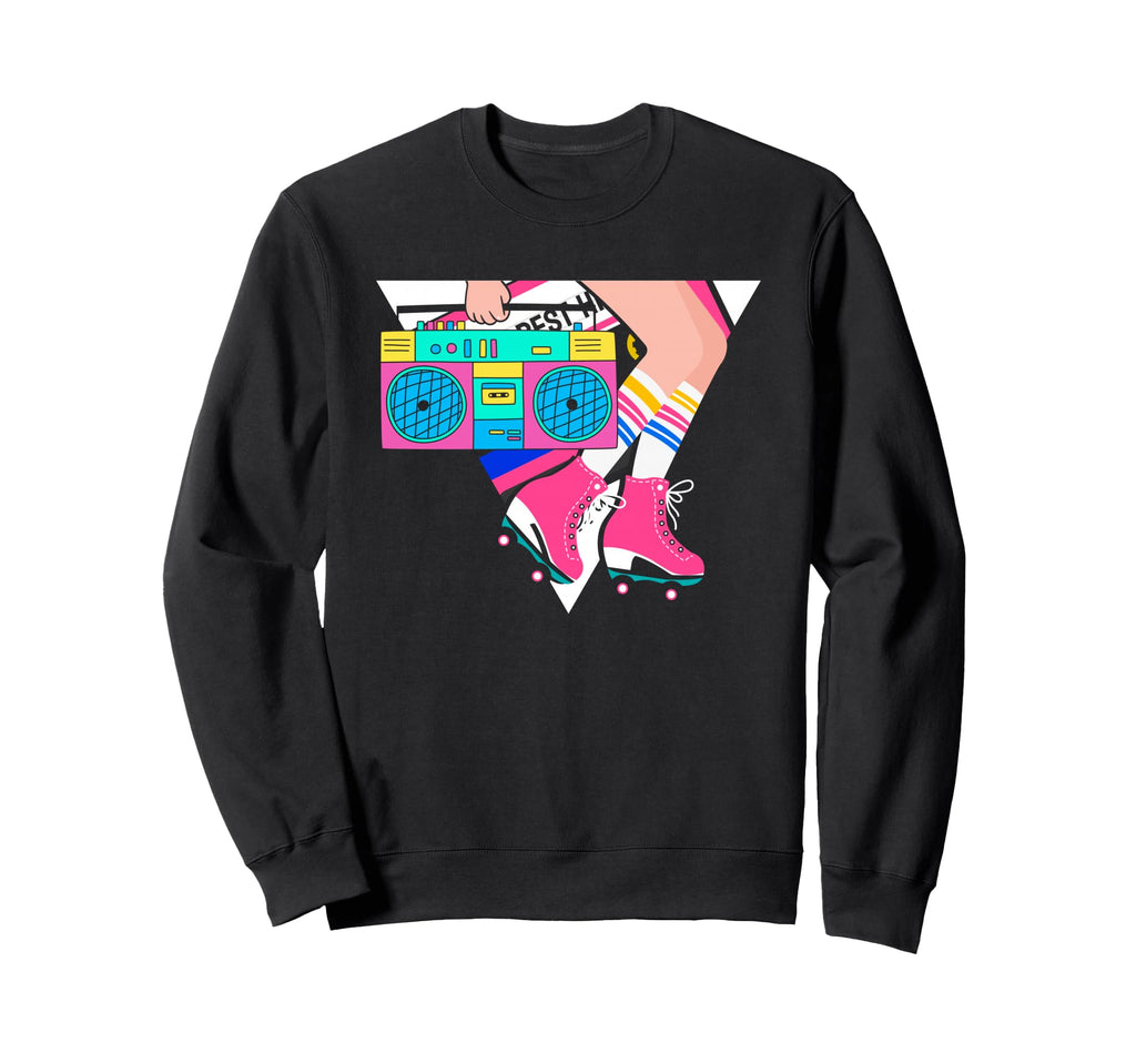 Roller Disco Skating 80S Sweatshirt - Casual Everyday Wear Men Women - T-Shirt, Sweatshirt, Hoodie