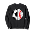 Soccer Baseball Player Funny Sweatshirt - Minimalist Print Men Women - T-Shirt, Sweatshirt, Hoodie