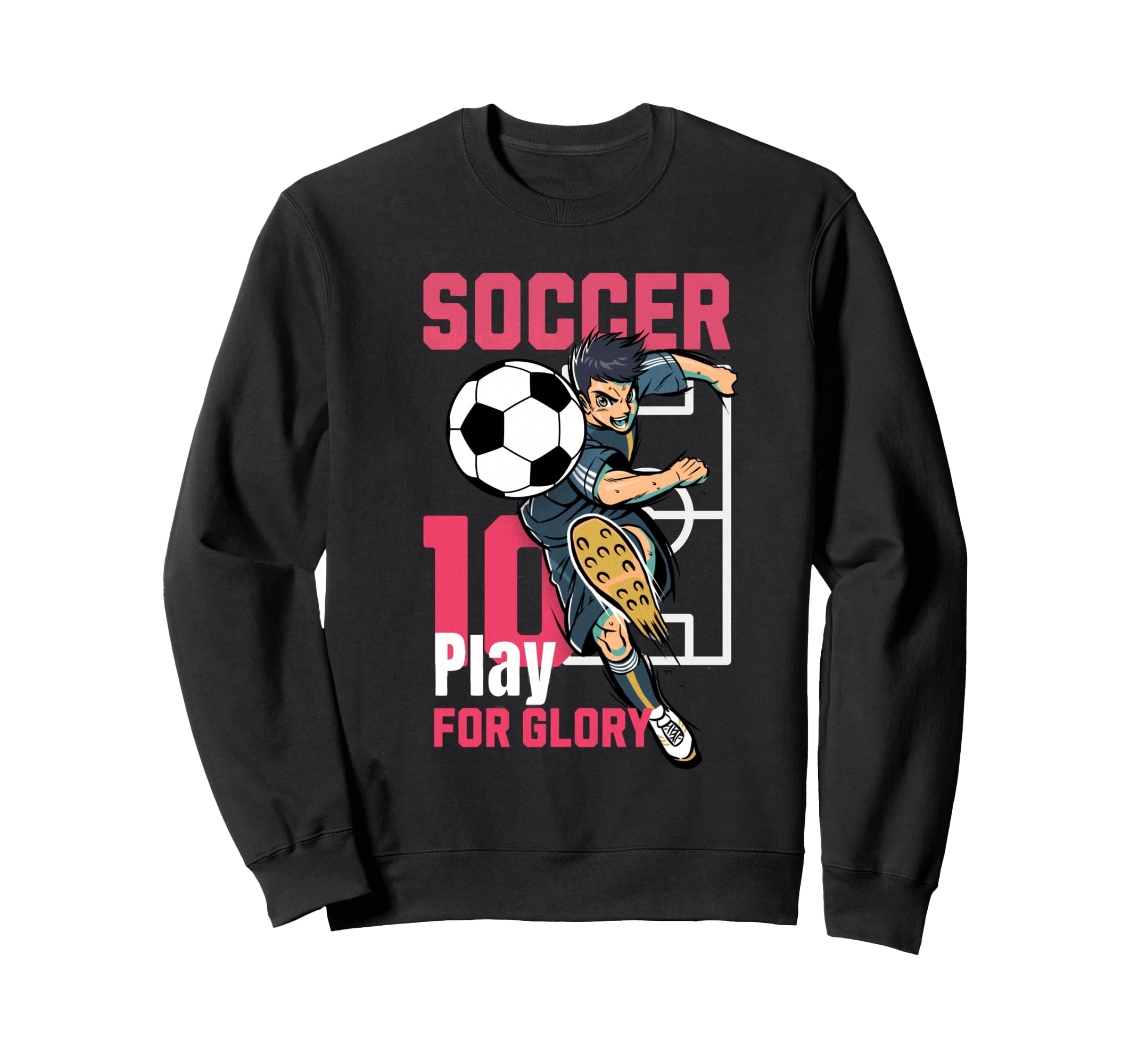 Fun Soccer Player Action Sports Art Sweatshirt - Unique Graphic Unisex - T-Shirt, Sweatshirt, Hoodie