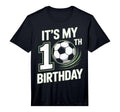 10Th Birthday Kicking Off Soccer T-Shirt - Casual Everyday Wear for Adults - T-Shirt, Sweatshirt, Hoodie