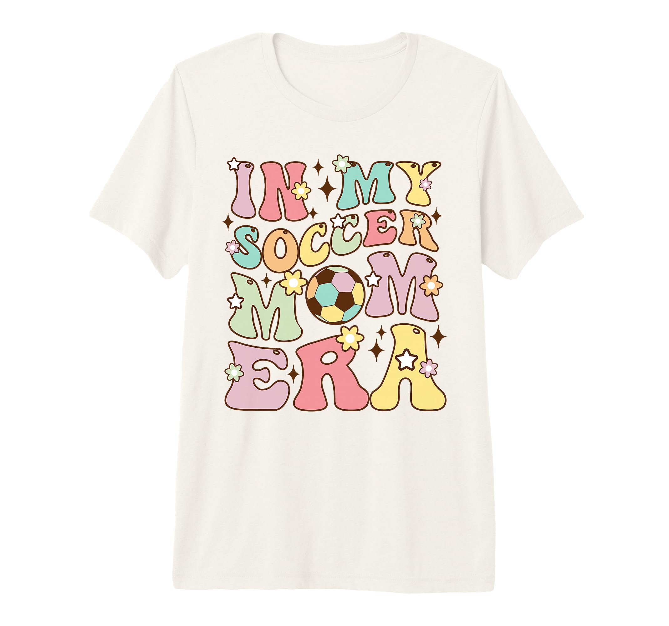Groovy My Soccer Mom Era Funny Football T-Shirt - Unique Graphic Men Women - T-Shirt, Sweatshirt, Hoodie