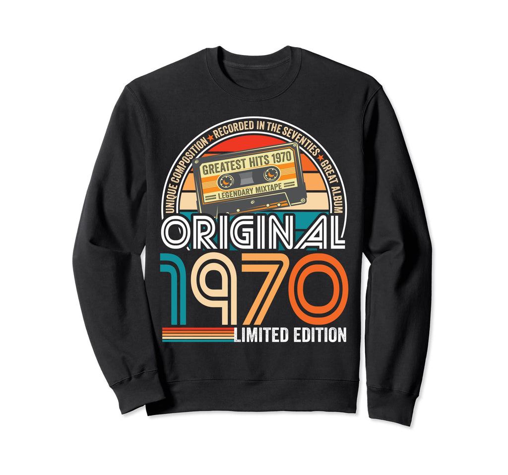 Best 1970 Birthday Gifts Cassette Sweatshirt - Aesthetic Graphic Unisex - T-Shirt, Sweatshirt, Hoodie