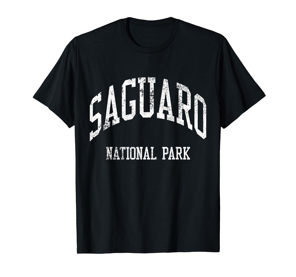 Saguaro National Park 70S College T-Shirt - Minimalist Print for Adults - T-Shirt, Sweatshirt, Hoodie