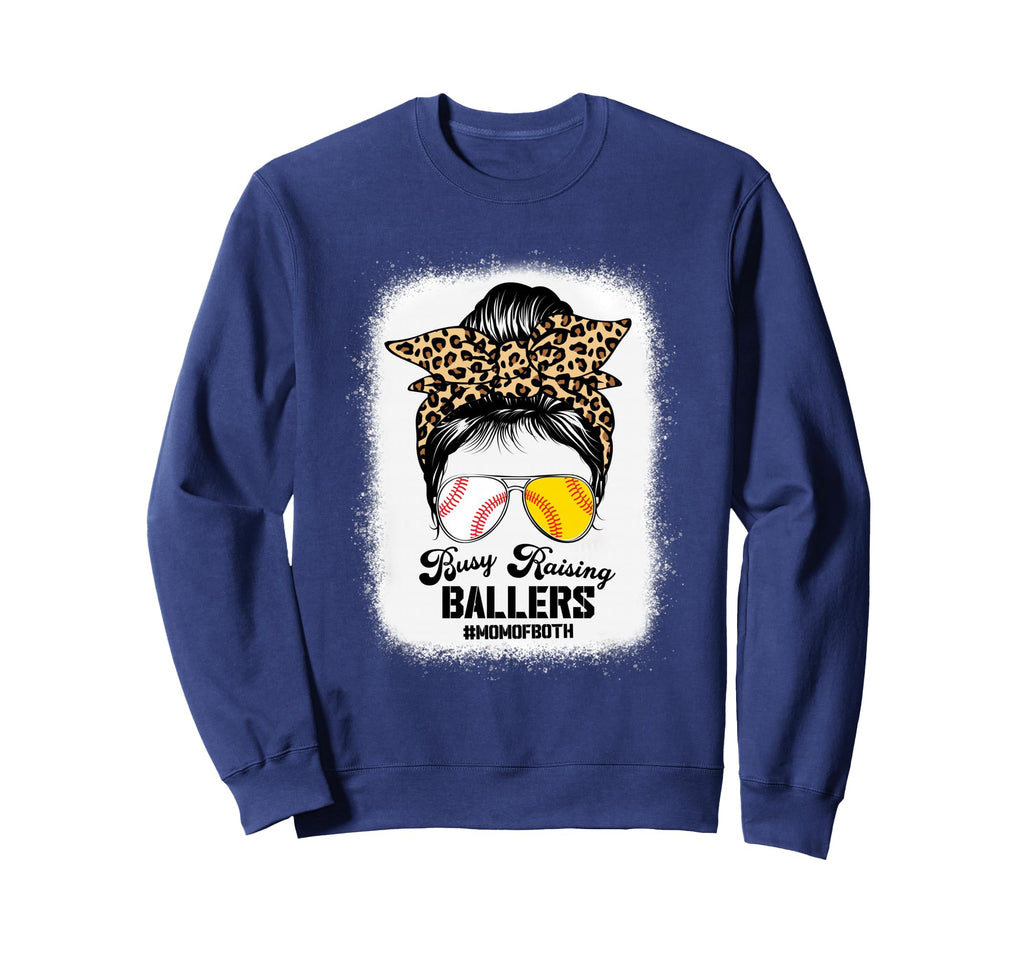 Mom Both Busy Raising Ballers Sweatshirt - Streetwear Style for Adults - T-Shirt, Sweatshirt, Hoodie