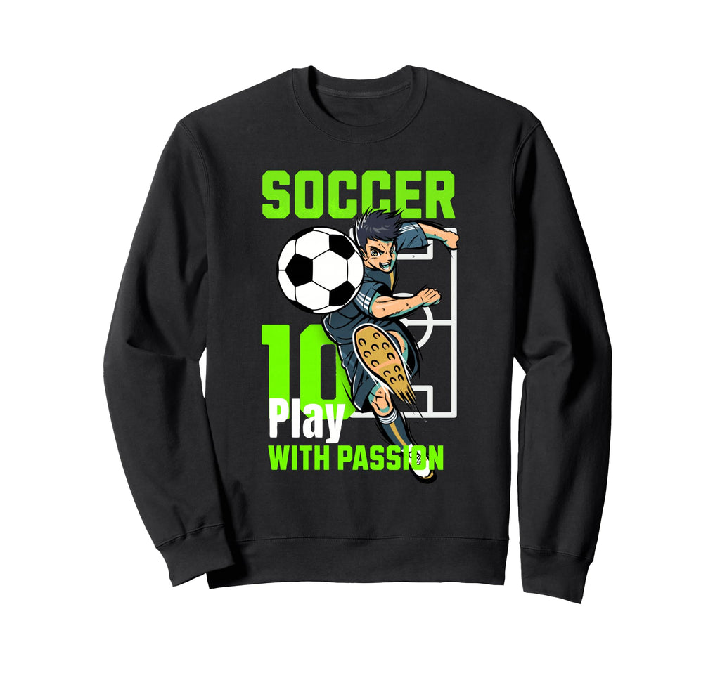 Fun Soccer Player Action Sports Art Sweatshirt - Novelty Apparel Men Women - T-Shirt, Sweatshirt, Hoodie