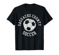 Saguache County Soccer Distressed 90S T-Shirt - Minimalist Print Men Women - T-Shirt, Sweatshirt, Hoodie