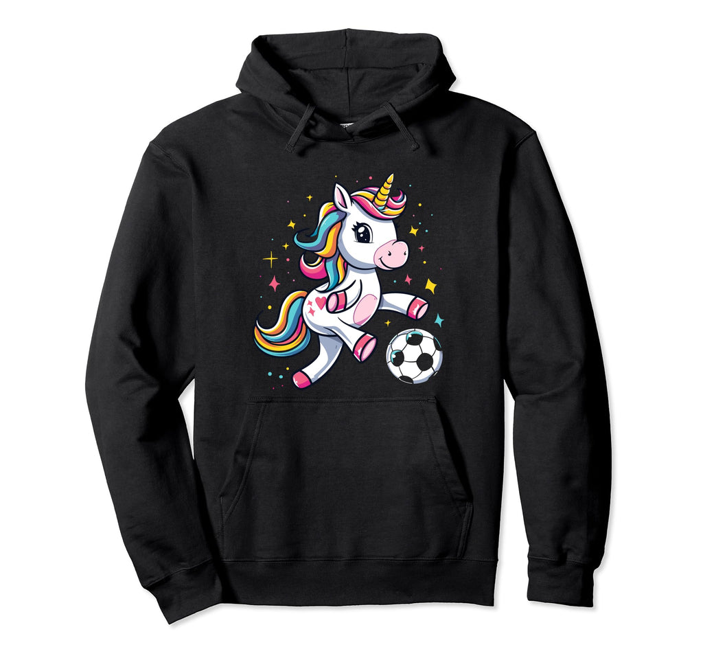 Funny Soccer Unicorn Soccer Player Hoodie - Streetwear Style for Adults - T-Shirt, Sweatshirt, Hoodie