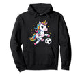 Funny Soccer Unicorn Soccer Player Hoodie - Streetwear Style for Adults - T-Shirt, Sweatshirt, Hoodie