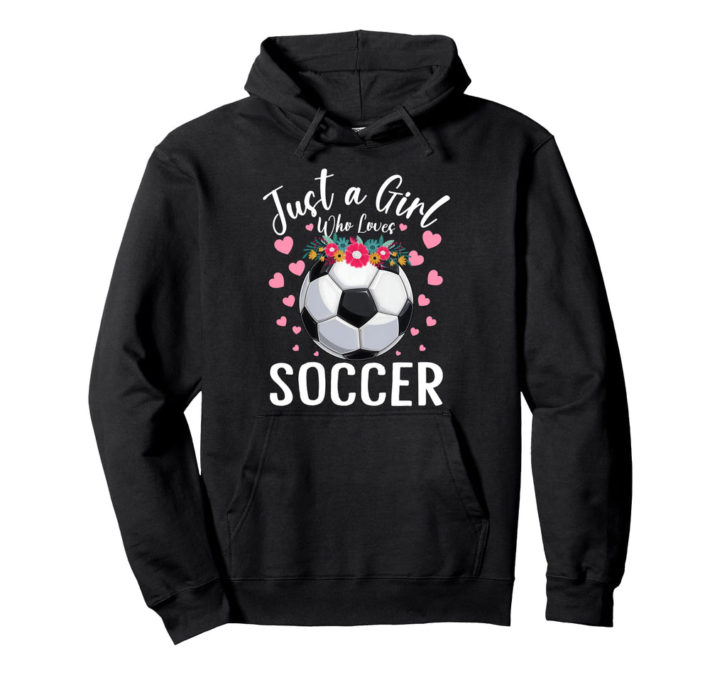 Just Who Loves Soccer Sports Player Hoodie - Minimalist Print for Adults - T-Shirt, Sweatshirt, Hoodie