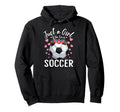Just Who Loves Soccer Sports Player Hoodie - Minimalist Print for Adults - T-Shirt, Sweatshirt, Hoodie