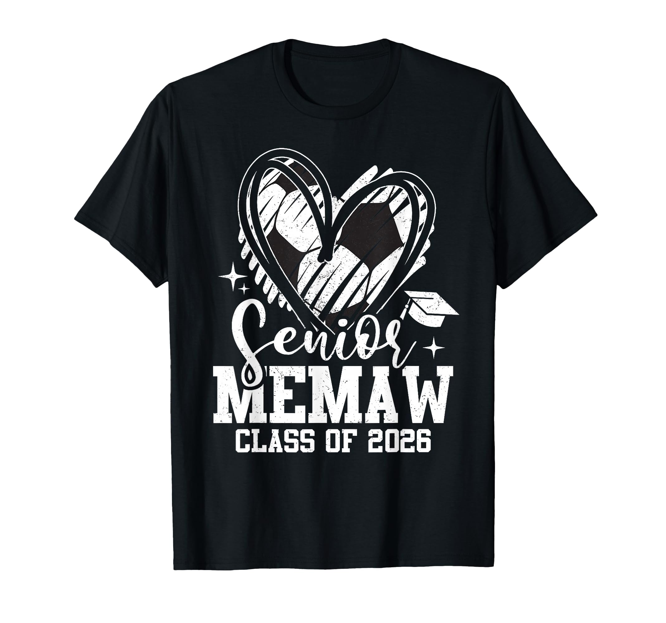 Senior Memaw Class 2026 Soccer T-Shirt - Fun Novelty Design Men Women - T-Shirt, Sweatshirt, Hoodie