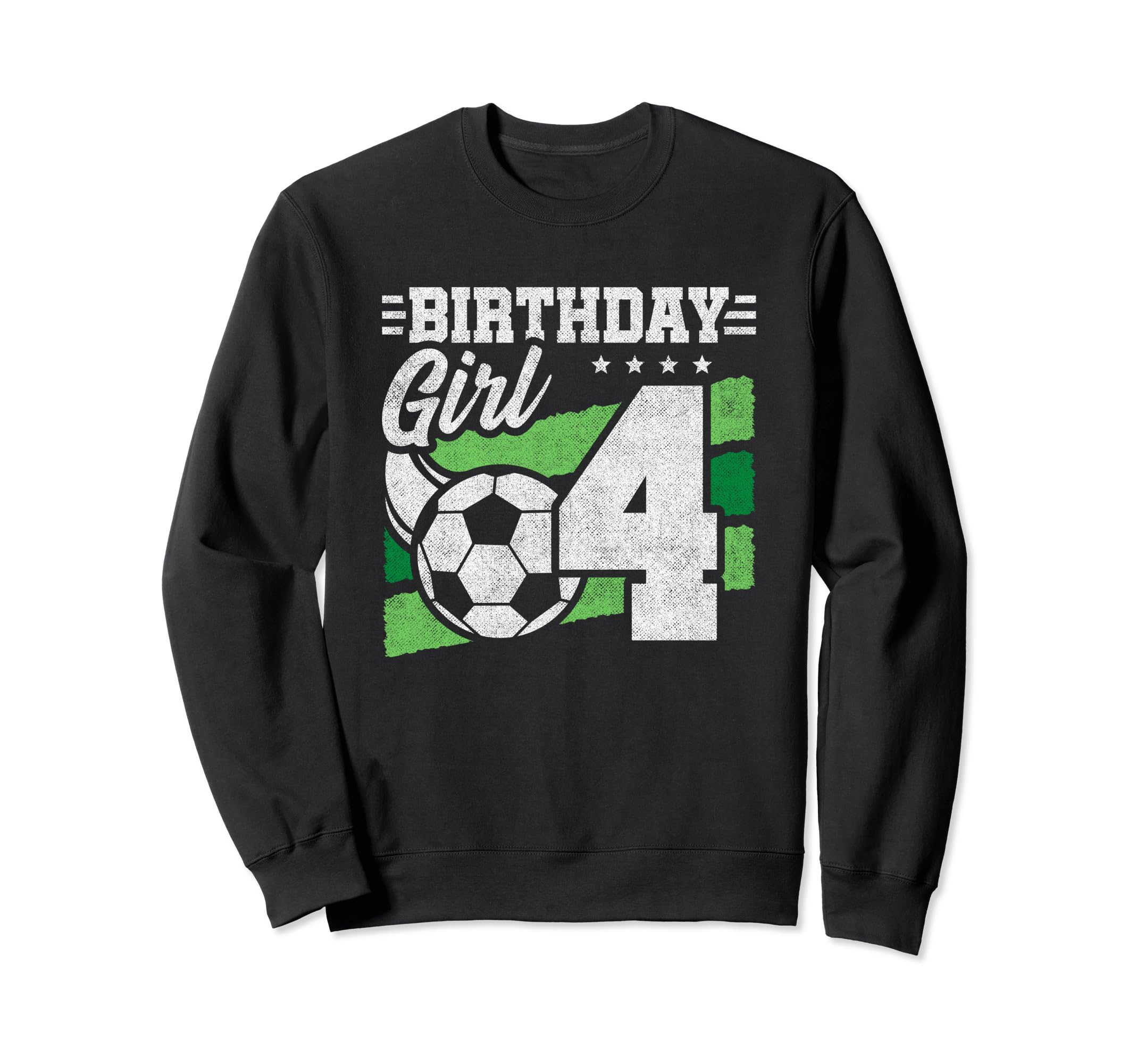 4Th Birthday Soccer Party 4 Year Sweatshirt - Trendy Graphic for Adults - T-Shirt, Sweatshirt, Hoodie