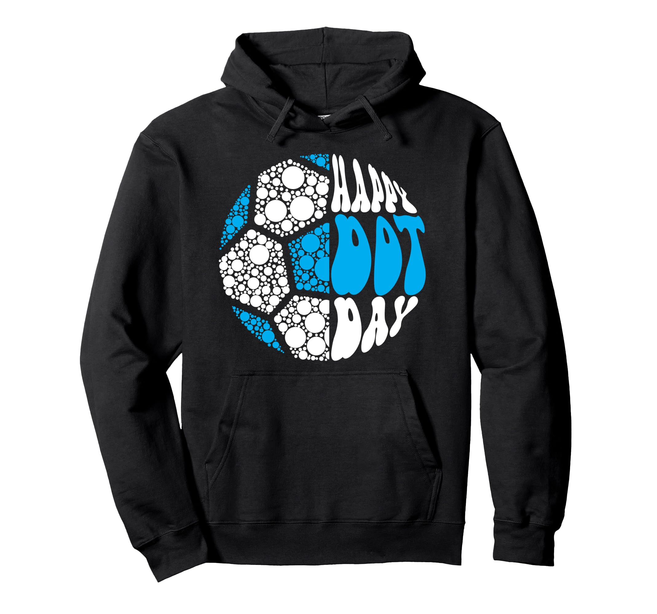 Groovy Soccer Ball Polka Dots Happy Dot Day Hoodie - Novelty Apparel Unisex - T-Shirt, Sweatshirt, Hoodie