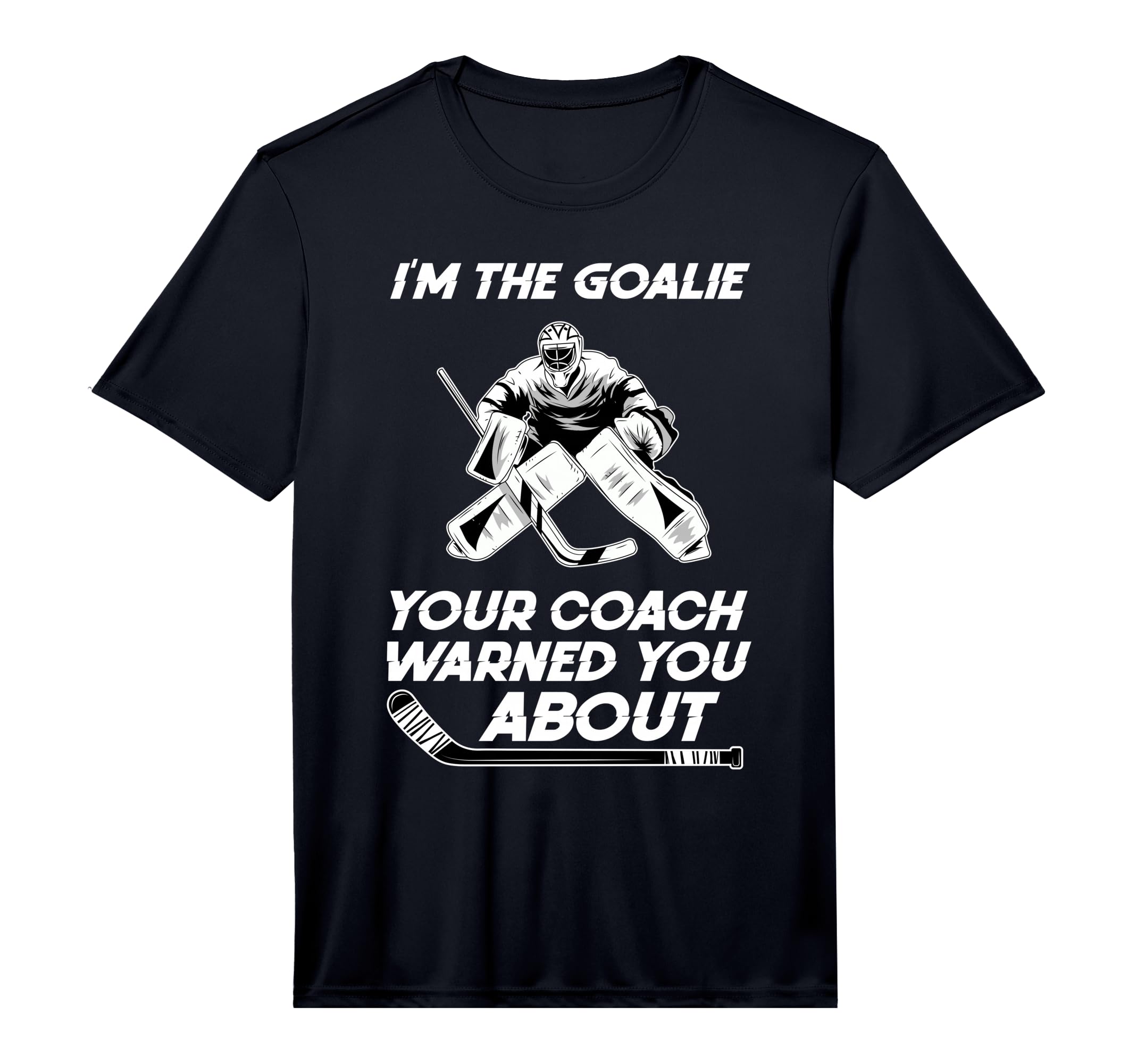 Mens Ice Hockey Goalkeeper Ice T-Shirt - Custom Art Print for Adults - T-Shirt, Sweatshirt, Hoodie