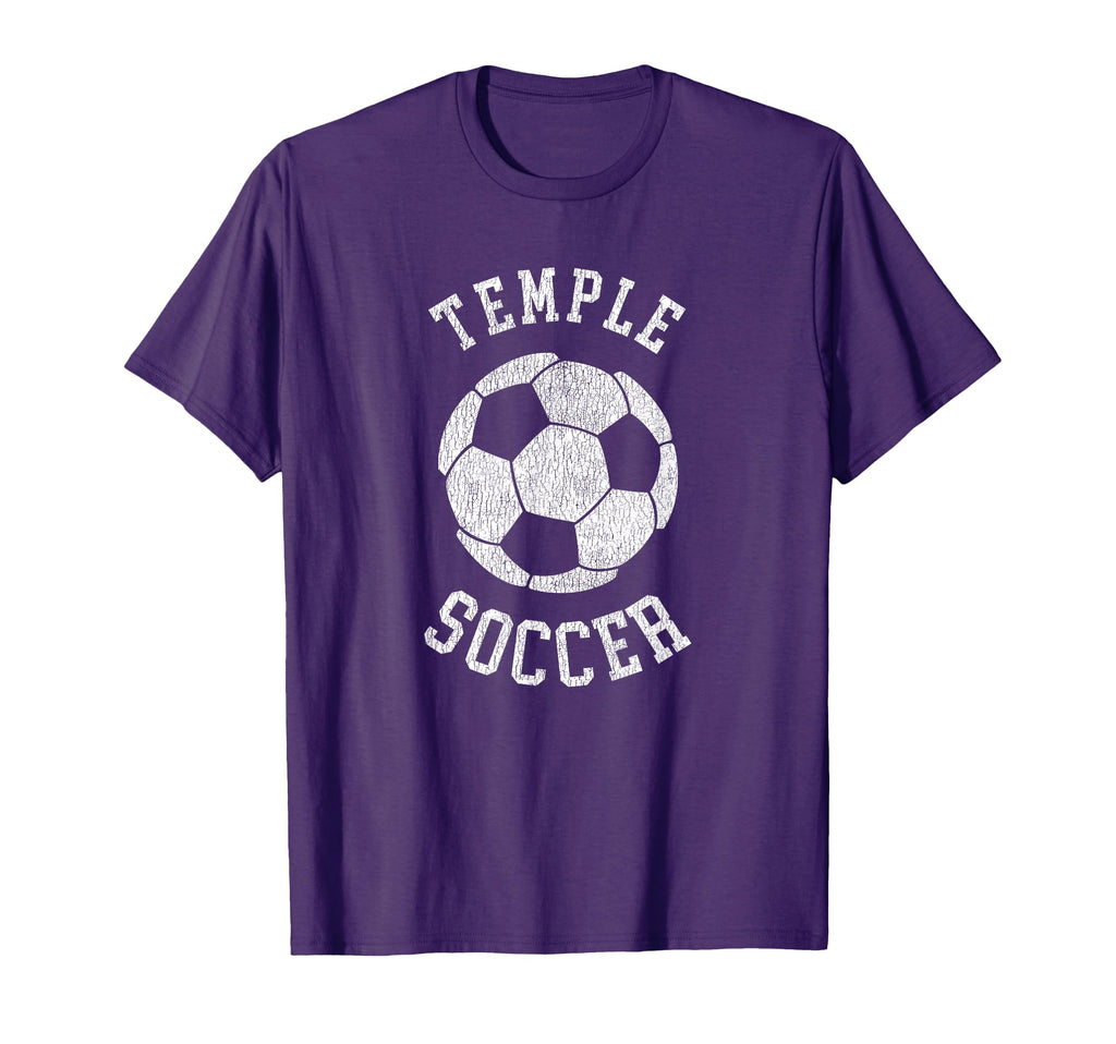 Temple Soccer Distressed 90S T-Shirt - Custom Art Print Men Women - T-Shirt, Sweatshirt, Hoodie
