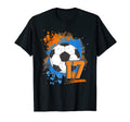 17Th Birthday 17 Years Old Soccer Ball T-Shirt - Unique Graphic for Adults - T-Shirt, Sweatshirt, Hoodie