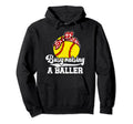Busy Raising Baller Softball Mom Hoodie - Fun Novelty Design Men Women - T-Shirt, Sweatshirt, Hoodie