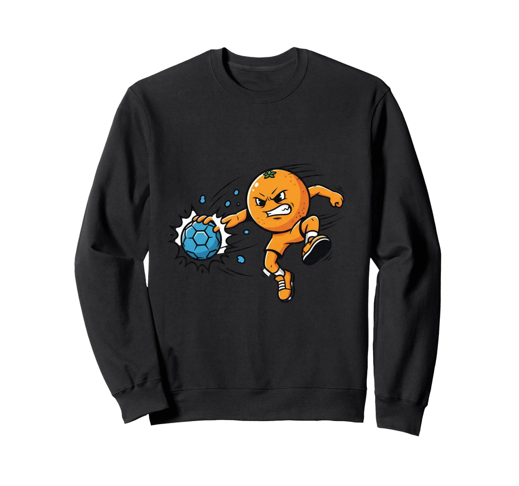 Orange Handball Soccer Attack Sweatshirt - Custom Art Print Men Women - T-Shirt, Sweatshirt, Hoodie