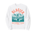 Glacier National Park Montana Sweatshirt - Fun Novelty Design for Adults - T-Shirt, Sweatshirt, Hoodie