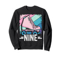 9Th Birthday Roller Skating Skater Sweatshirt - Unique Graphic Men Women - T-Shirt, Sweatshirt, Hoodie