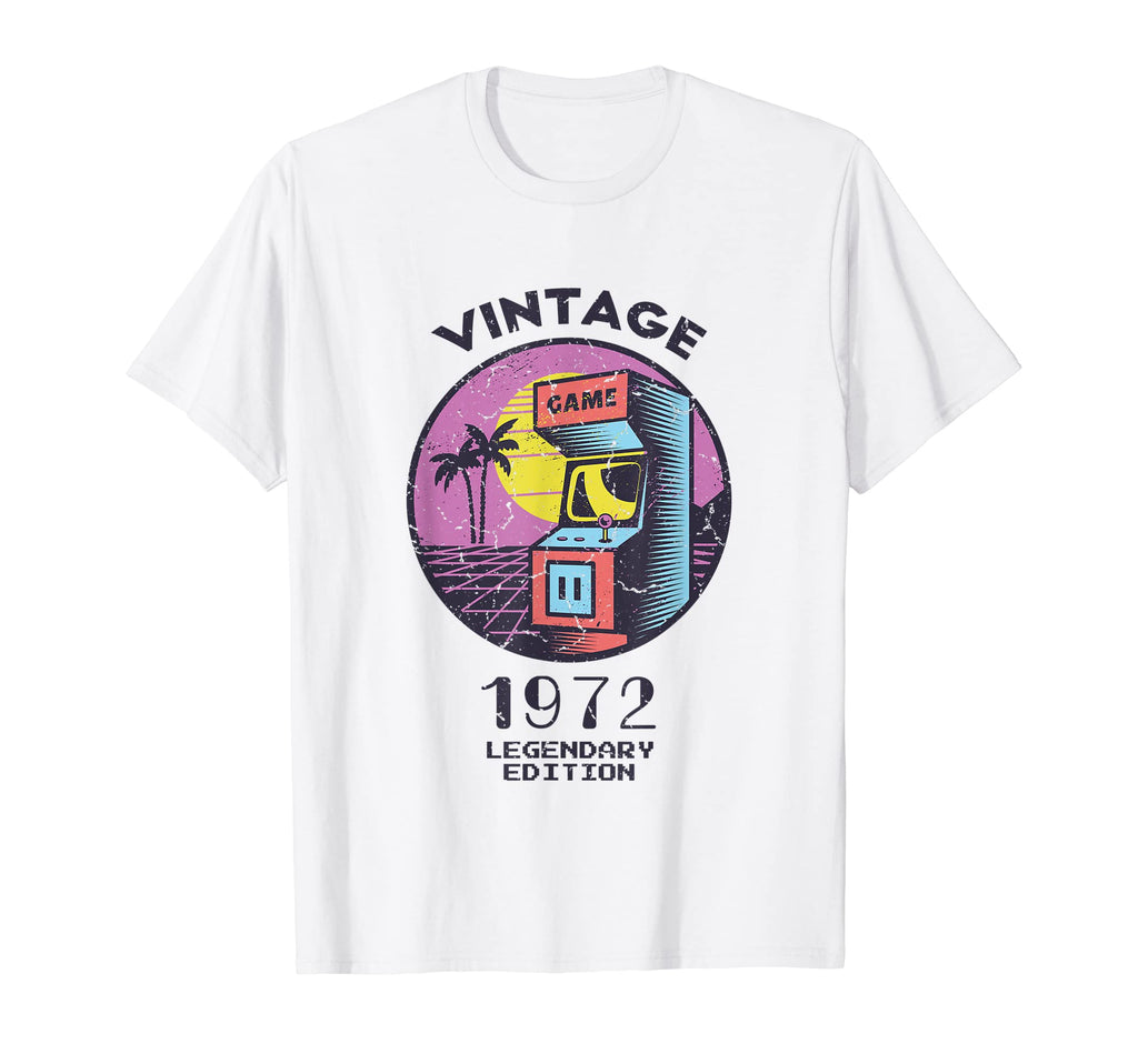 50Th Birthday 1972 Arcade T-Shirt - Fun Novelty Design for Adults - T-Shirt, Sweatshirt, Hoodie