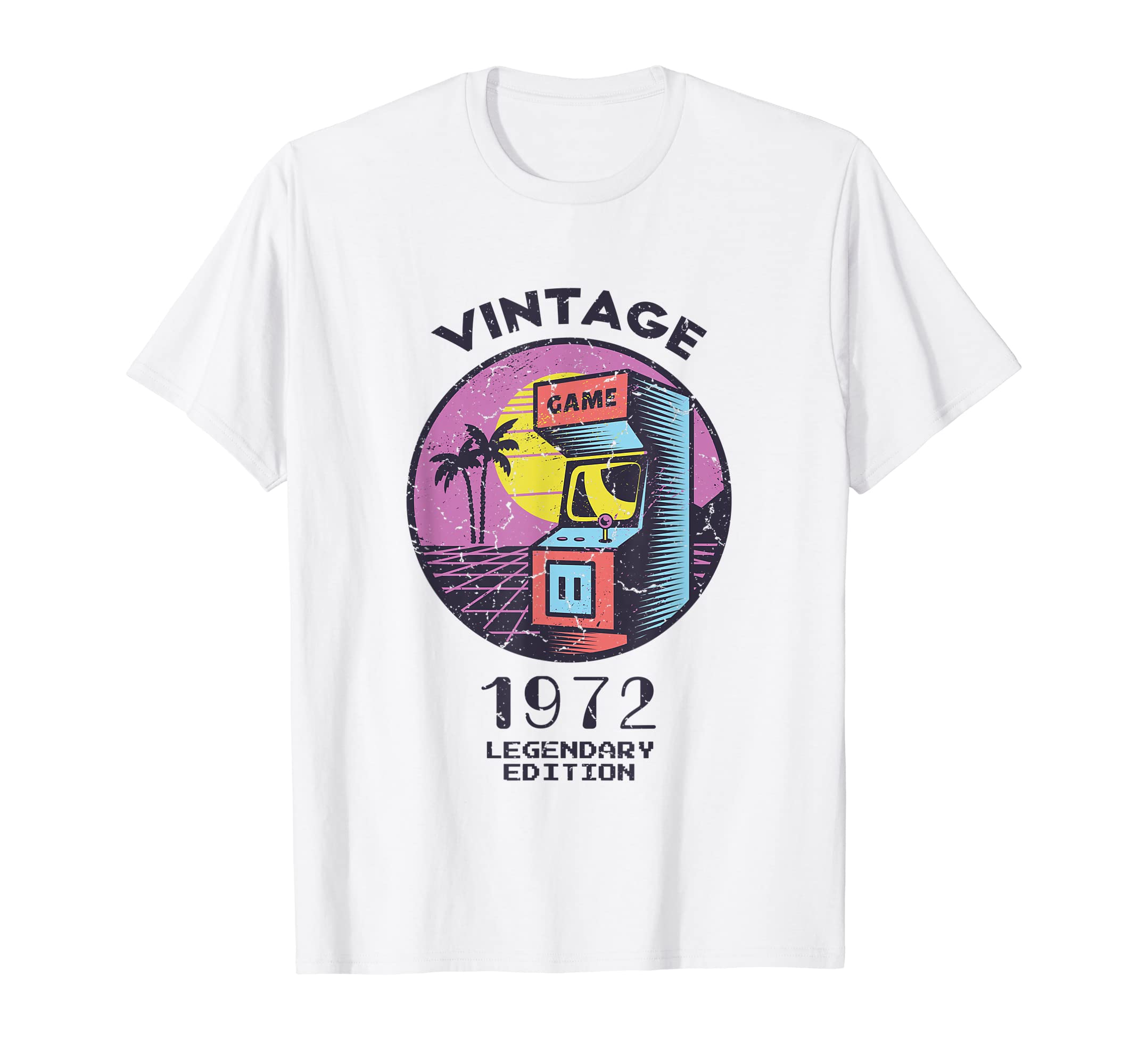 50Th Birthday 1972 Arcade T-Shirt - Fun Novelty Design for Adults - T-Shirt, Sweatshirt, Hoodie