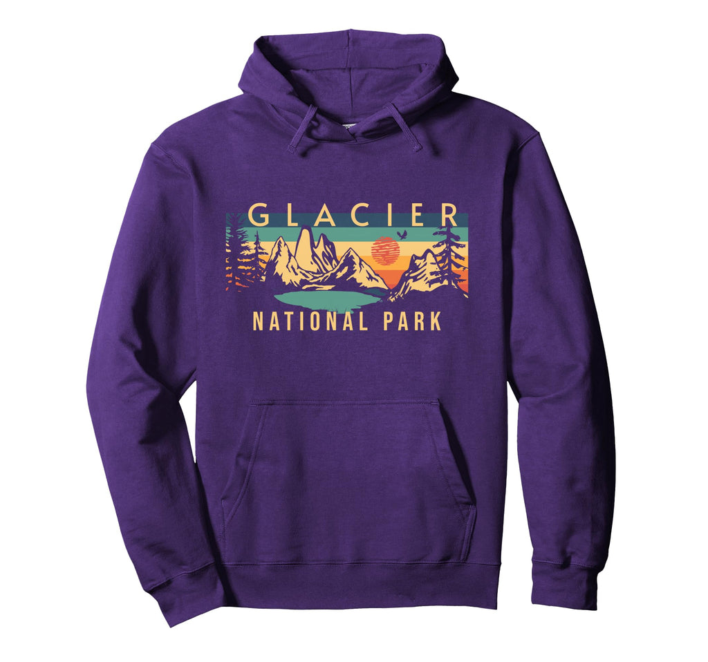 Glacier National Park Montana Usa Outdoor T-Shirt - Minimalist Print Unisex - T-Shirt, Sweatshirt, Hoodie