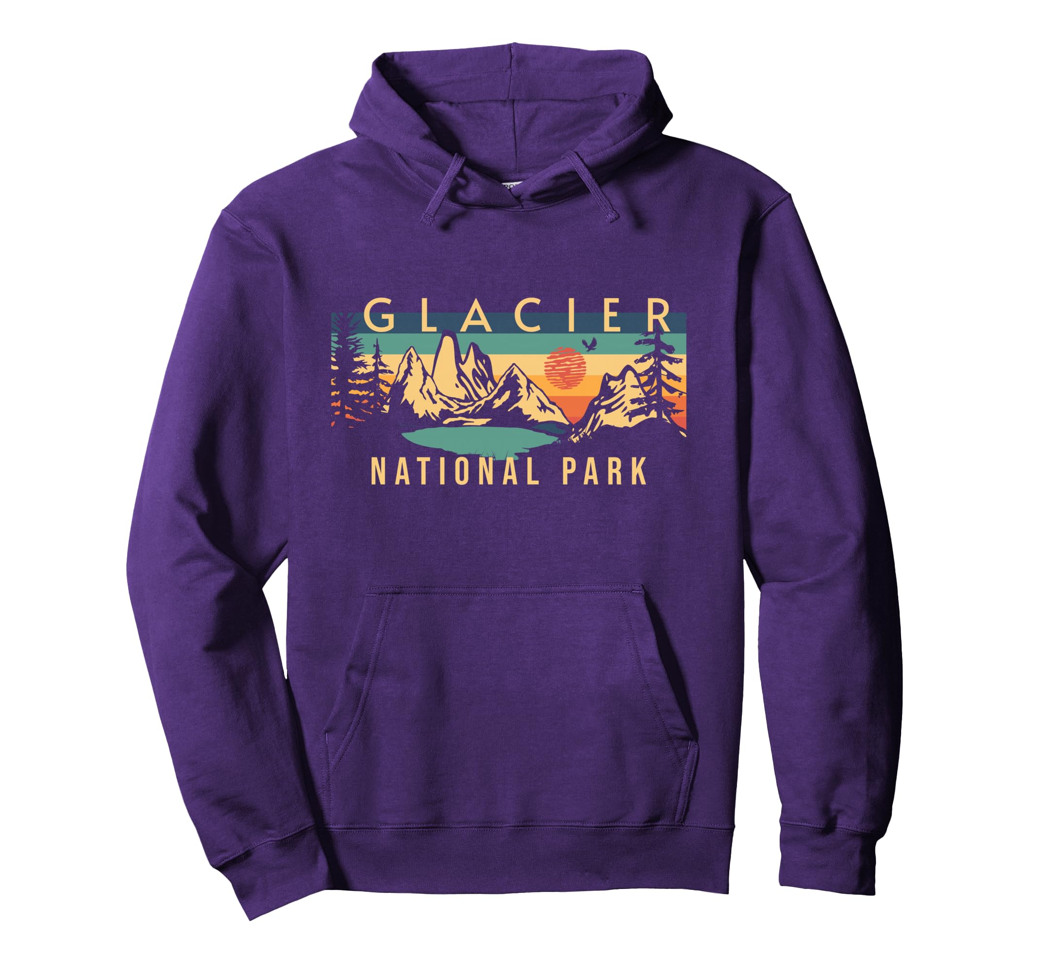 Glacier National Park Montana Usa Outdoor T-Shirt - Minimalist Print Unisex - T-Shirt, Sweatshirt, Hoodie