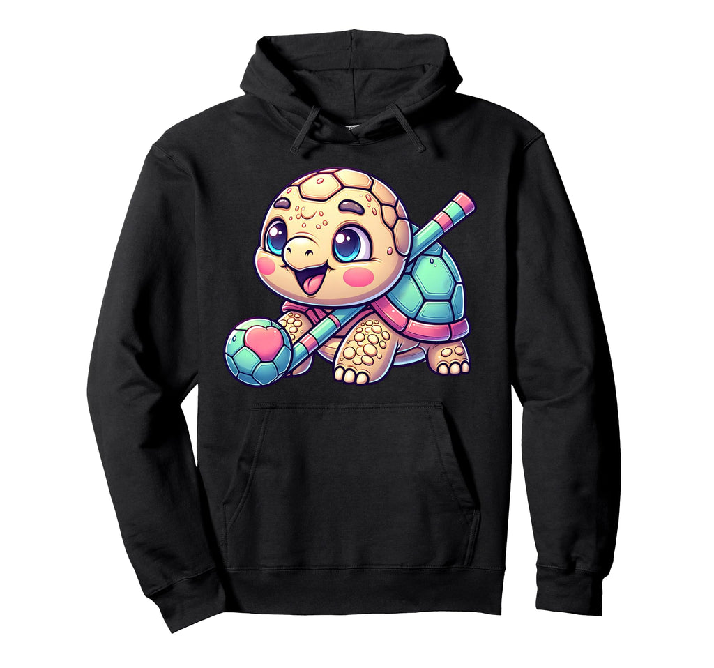 Turtle Heart Soccer Ball Pastel Hoodie - Unique Graphic for Adults - T-Shirt, Sweatshirt, Hoodie