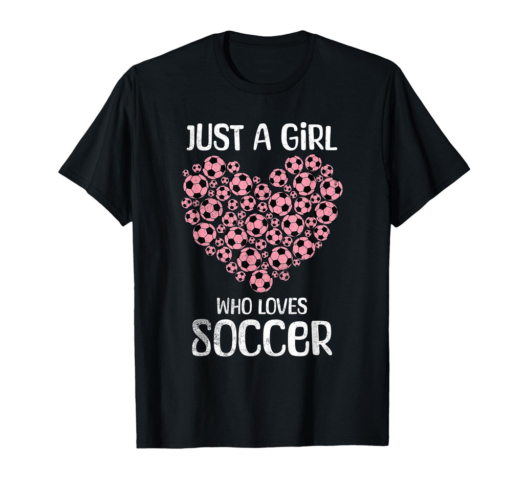 Just Who Loves Soccer Heart Womens T-Shirt - Fun Novelty Design Men Women - T-Shirt, Sweatshirt, Hoodie
