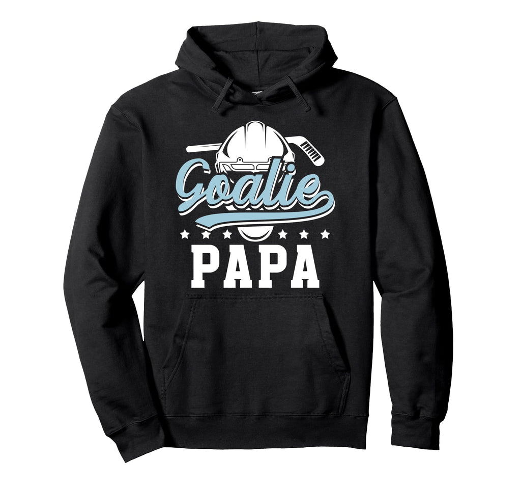 Ice Hockey Goalie Papa Ice Hockey Hoodie - Custom Art Print Men Women - T-Shirt, Sweatshirt, Hoodie