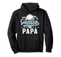 Ice Hockey Goalie Papa Ice Hockey Hoodie - Custom Art Print Men Women - T-Shirt, Sweatshirt, Hoodie