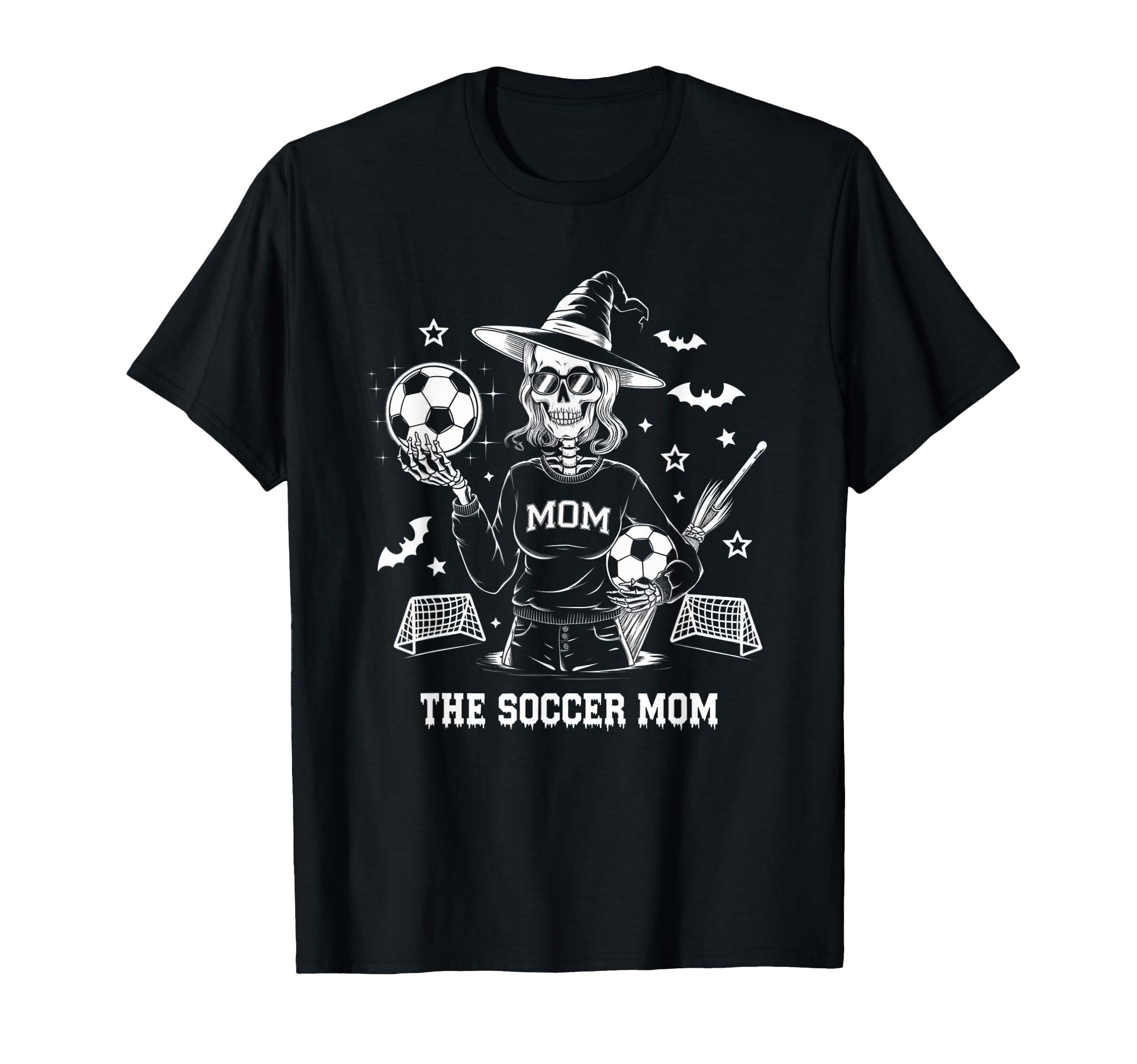 Soccer Mom Skeletton Halloween Soccer T-Shirt - Trendy Graphic for Adults - T-Shirt, Sweatshirt, Hoodie