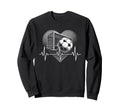 Heartbeat Soccer Player Goal Team Sweatshirt - Unique Graphic Men Women - T-Shirt, Sweatshirt, Hoodie