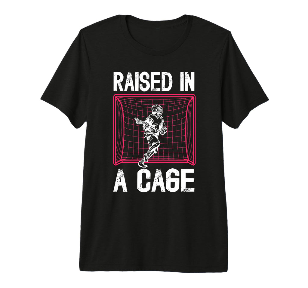 Raised Cage Lacrosse Goalkeeper Lacrosse T-Shirt - Graphic Print Men Women - T-Shirt, Sweatshirt, Hoodie