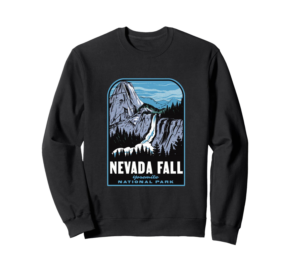 Nevada Fall Yosemite National Park Sweatshirt - Unique Graphic Unisex - T-Shirt, Sweatshirt, Hoodie