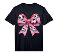 Coquette Bow Soccer Ball Pattern T-Shirt - Aesthetic Graphic Unisex - T-Shirt, Sweatshirt, Hoodie