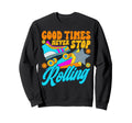 Roller Skating Never Stop Sweatshirt - Fun Novelty Design for Adults - T-Shirt, Sweatshirt, Hoodie